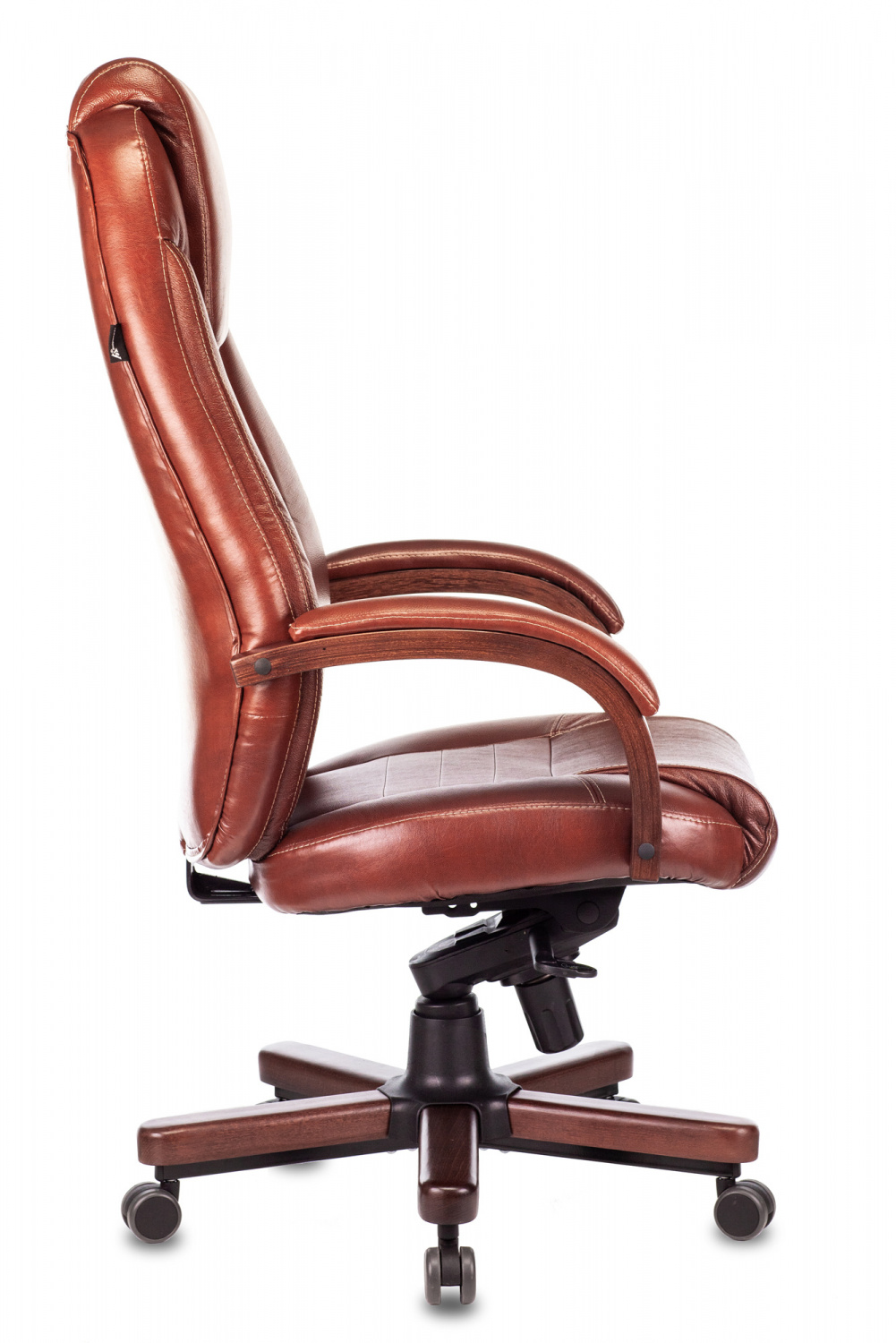 Кресло руководителя Бюрократ T-9923WALNUT светло-коричневый Leather Eichel кожа крестов. металл/дерево — фото, характеристики, наличие в Сыктывкаре