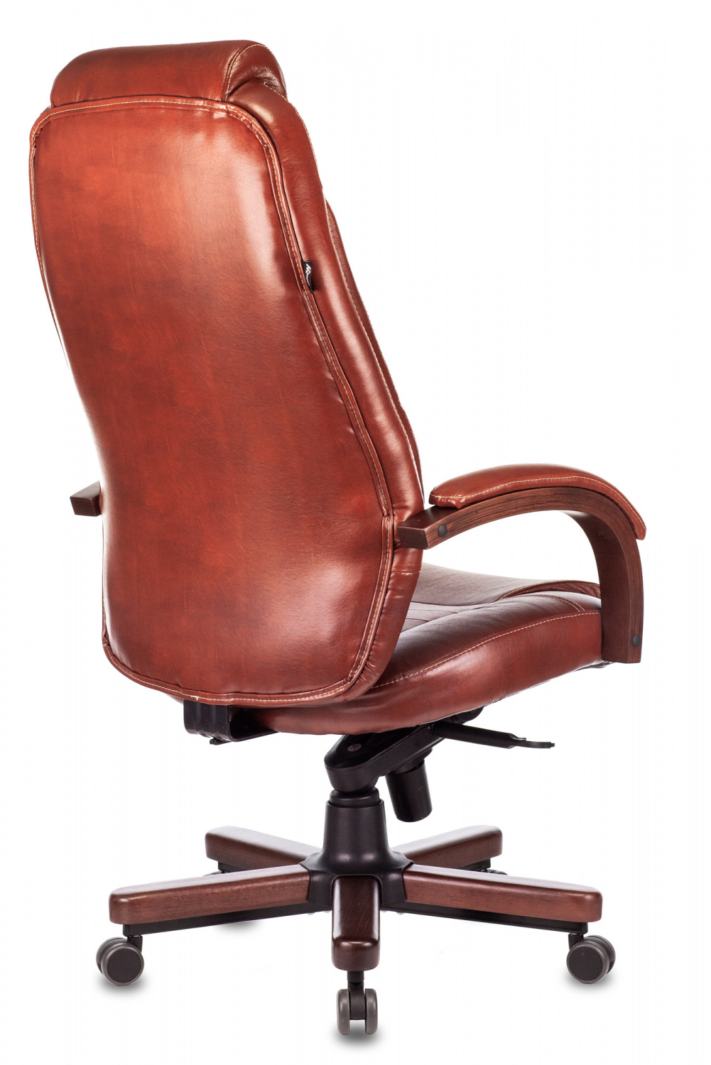 Кресло руководителя Бюрократ T-9923WALNUT светло-коричневый Leather Eichel кожа крестов. металл/дерево — фото, характеристики, наличие в Сыктывкаре