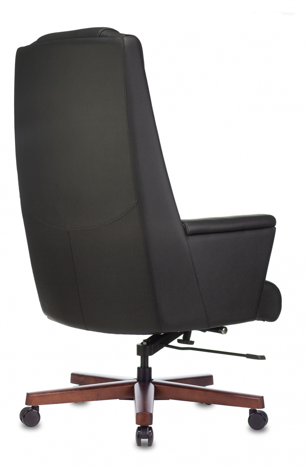 Кресло руководителя Бюрократ _DUKE черный кожа крестов. металл/дерево — фото, характеристики, наличие в Сыктывкаре