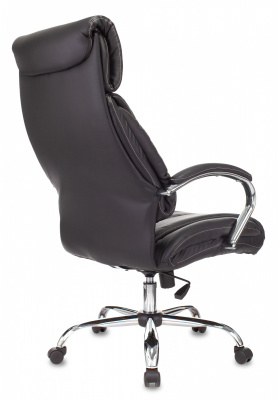 Кресло руководителя Бюрократ T-9904NSL черный экокожа крестов. металл хром — фото, характеристики, наличие в Сыктывкаре