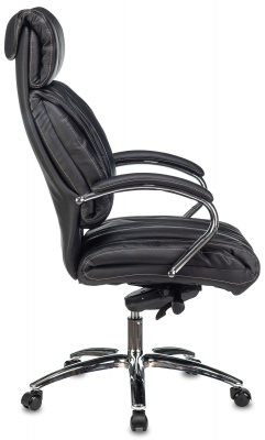 Кресло руководителя Бюрократ T-9904NSL черный кожа крестов. металл хром — фото, характеристики, наличие в Сыктывкаре