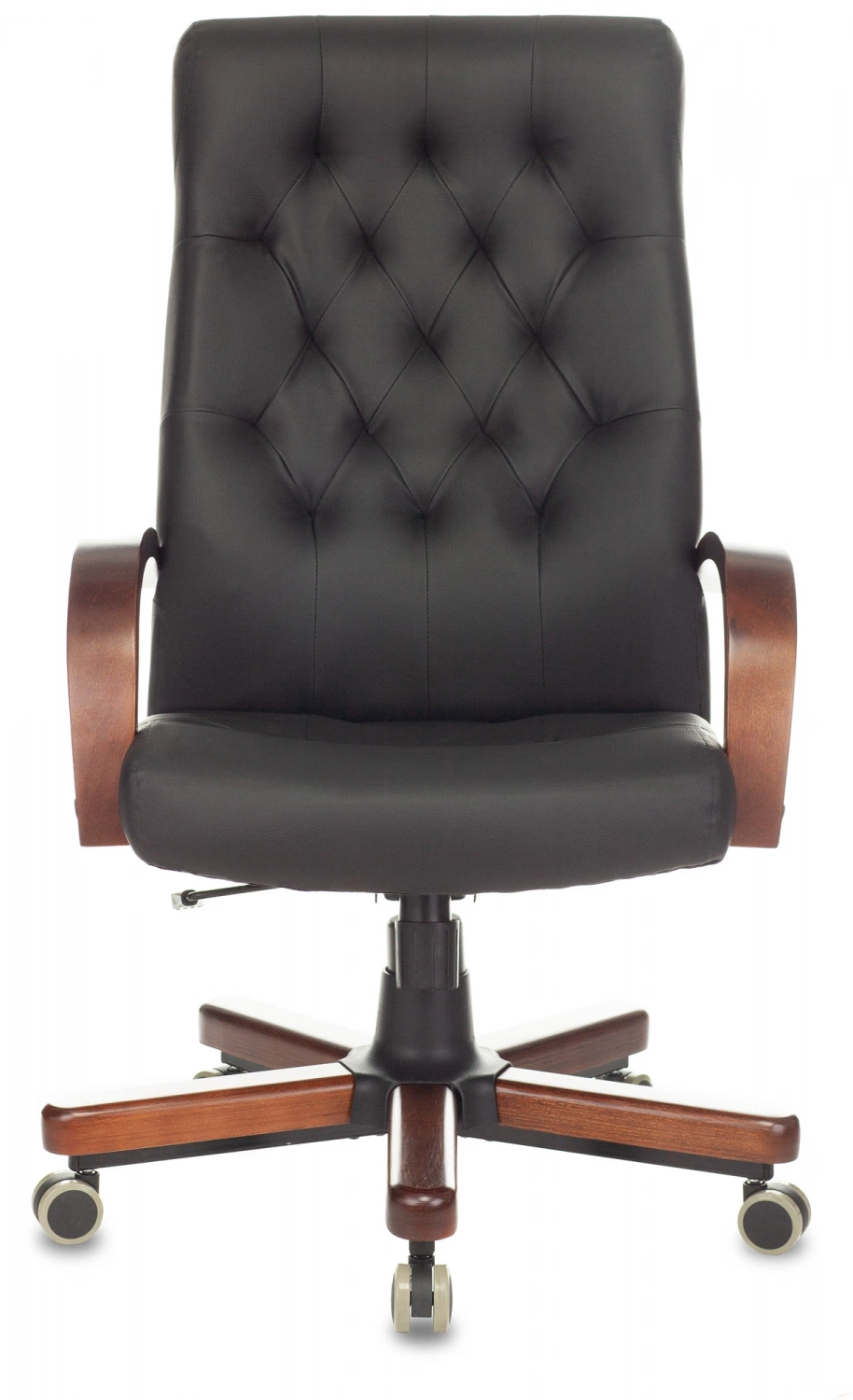 Кресло руководителя Бюрократ T-9928WALNUT/ECO черный экокожа крестов. металл/дерево — фото, характеристики, наличие в Сыктывкаре