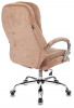 Кресло руководителя Бюрократ T-9950SL Fabric светло-коричневый Velvet 90 крестов. металл хром — фото, характеристики, наличие в Сыктывкаре