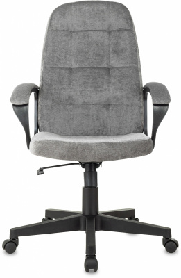 Кресло руководителя Бюрократ CH 002 Fabric серый Light-19 крестов. пластик пластик черный — фото, характеристики, наличие в Сыктывкаре