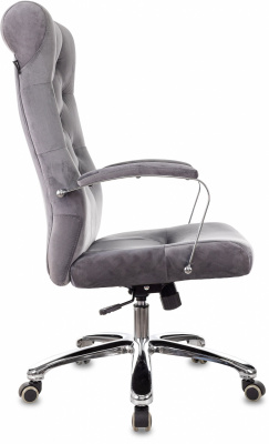 Кресло руководителя Бюрократ T-9928SL Fabric серый Italia 26 крестов. металл хром — фото, характеристики, наличие в Сыктывкаре