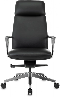 Кресло руководителя Бюрократ _VEGA черный кожа крестов. алюминий — фото, характеристики, наличие в Сыктывкаре