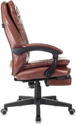 Кресло руководителя Бюрократ T-9950MSG-F коричневый экокожа крестов. пластик подст.для ног — фото, характеристики, наличие в Сыктывкаре