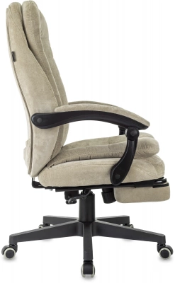 Кресло руководителя Бюрократ T-9950MSG-F Fabric песочный Light-21 крестов. пластик подст.для ног — фото, характеристики, наличие в Сыктывкаре