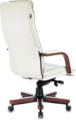 Кресло руководителя Бюрократ T-9927Walnut слоновая кость кожа крестов. металл/дерево — фото, характеристики, наличие в Сыктывкаре
