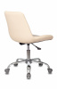 Кресло Бюрократ CH-350SL светло-бежевый текстиль/экокожа крестов. металл хром — фото, характеристики, наличие в Сыктывкаре