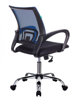 Кресло Бюрократ CH-695NSL синий TW-05 сиденье черный TW-11 сетка/ткань крестов. металл хром — фото, характеристики, наличие в Сыктывкаре