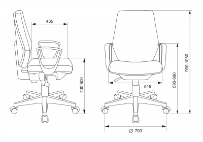 Кресло Бюрократ CH-W545 серый 38-404 крестов. пластик пластик белый — фото, характеристики, наличие в Сыктывкаре