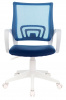Кресло Бюрократ CH-W695NLT темно-синий TW-05N TW-10N сетка/ткань крестов. пластик пластик белый — фото, характеристики, наличие в Сыктывкаре