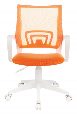 Кресло Бюрократ CH-W695NLT оранжевый TW-38-3 TW-96-1 сетка/ткань крестов. пластик пластик белый — фото, характеристики, наличие в Сыктывкаре