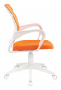 Кресло Бюрократ CH-W695NLT оранжевый TW-38-3 TW-96-1 сетка/ткань крестов. пластик пластик белый — фото, характеристики, наличие в Сыктывкаре