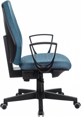 Кресло Бюрократ CH-545 синий 38-415 крестов. пластик — фото, характеристики, наличие в Сыктывкаре