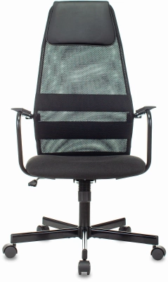 Кресло Бюрократ KB-5M черный TW-01 3C11 сетка/ткань с подголов. крестов. металл черный — фото, характеристики, наличие в Сыктывкаре