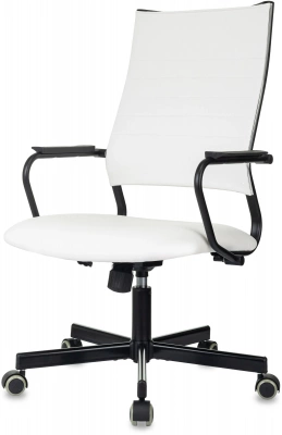 Кресло руководителя Бюрократ CH BALANCE белый экокожа крестов. металл черный — фото, характеристики, наличие в Сыктывкаре