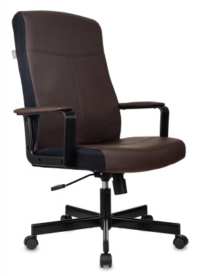 Кресло руководителя Бюрократ DOMINUS коричневый/черный экокожа крестов. металл — фото, характеристики, наличие в Сыктывкаре