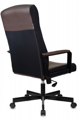 Кресло руководителя Бюрократ DOMINUS коричневый/черный экокожа крестов. металл — фото, характеристики, наличие в Сыктывкаре