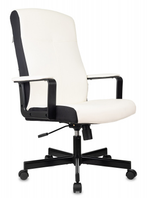 Кресло руководителя Бюрократ DOMINUS белый/черный экокожа крестов. металл — фото, характеристики, наличие в Сыктывкаре