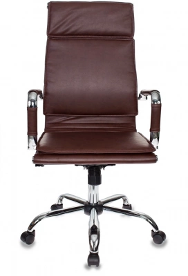 Кресло руководителя Бюрократ Ch-993 коричневый экокожа крестов. металл хром — фото, характеристики, наличие в Сыктывкаре