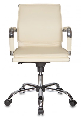 Кресло руководителя Бюрократ Ch-993-Low слоновая кость экокожа низк.спин. крестов. металл хром — фото, характеристики, наличие в Сыктывкаре