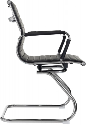 Кресло Бюрократ CH-883-LOW-V черный экокожа низк.спин. полозья металл хром — фото, характеристики, наличие в Сыктывкаре