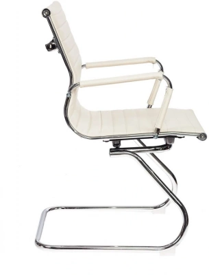 Кресло Бюрократ CH-883-LOW-V слоновая кость экокожа низк.спин. полозья металл хром — фото, характеристики, наличие в Сыктывкаре