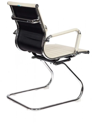 Кресло Бюрократ CH-883-LOW-V слоновая кость экокожа низк.спин. полозья металл хром — фото, характеристики, наличие в Сыктывкаре