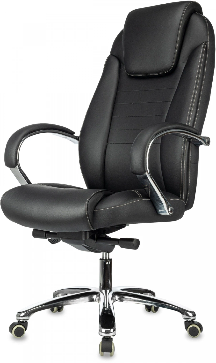 Кресло руководителя Бюрократ T-9923SL черный кожа крестов. металл хром — фото, характеристики, наличие в Сыктывкаре
