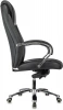 Кресло руководителя Бюрократ T-9923SL черный кожа крестов. металл хром — фото, характеристики, наличие в Сыктывкаре
