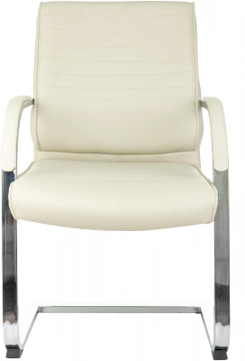 Кресло Бюрократ T-8010-LOW-V слоновая кость экокожа низк.спин. полозья металл хром — фото, характеристики, наличие в Сыктывкаре