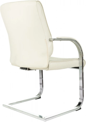 Кресло Бюрократ T-8010-LOW-V слоновая кость экокожа низк.спин. полозья металл хром — фото, характеристики, наличие в Сыктывкаре