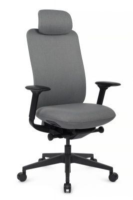 Кресло Antler EAN-001A Черный пластик/Серый — фото, характеристики, наличие в Сыктывкаре