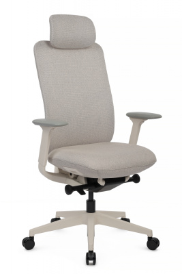 Кресло Antler EAN-001AW Белый пластик/Светло-бежевый — фото, характеристики, наличие в Сыктывкаре