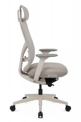 Кресло Antler EAN-001AW Белый пластик/Светло-бежевый — фото, характеристики, наличие в Сыктывкаре