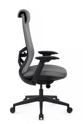 Кресло Gemini EGE-002A Черный пластик/Серый — фото, характеристики, наличие в Сыктывкаре