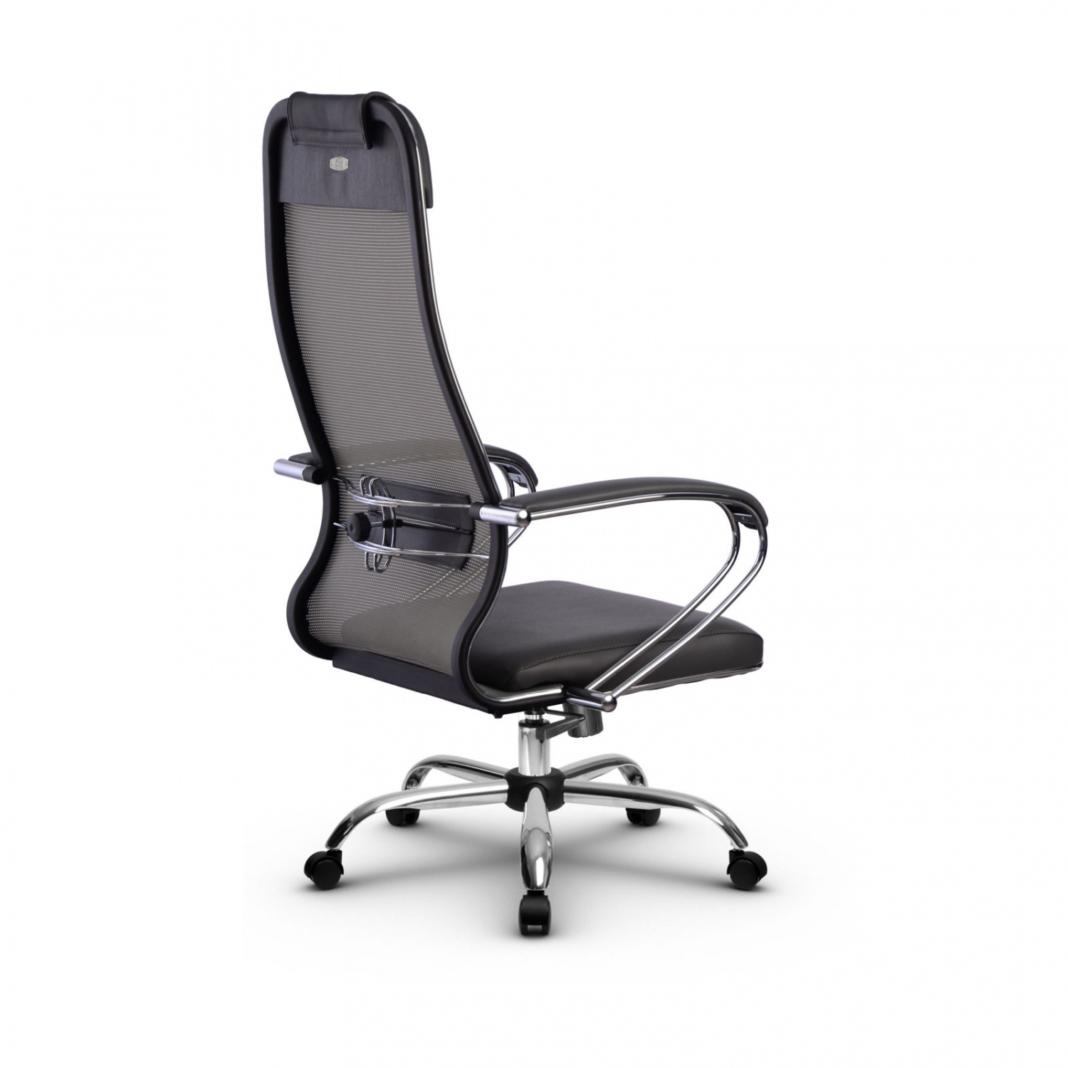 Metta L 1m 36/K_17833_Сетка X2 - Светло-серый_Кожа перфорированная NewLeather - Серый