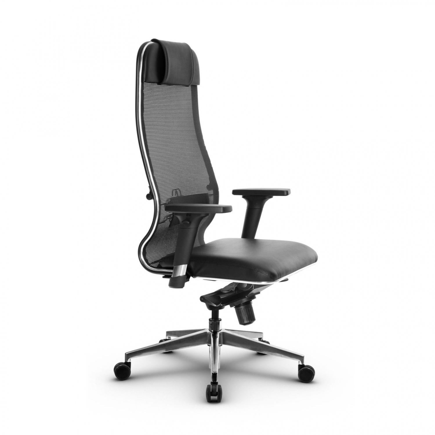 Metta L 1m 36/2D_17839_Сетка X2 - Черный_Кожа перфорированная NewLeather - Черный