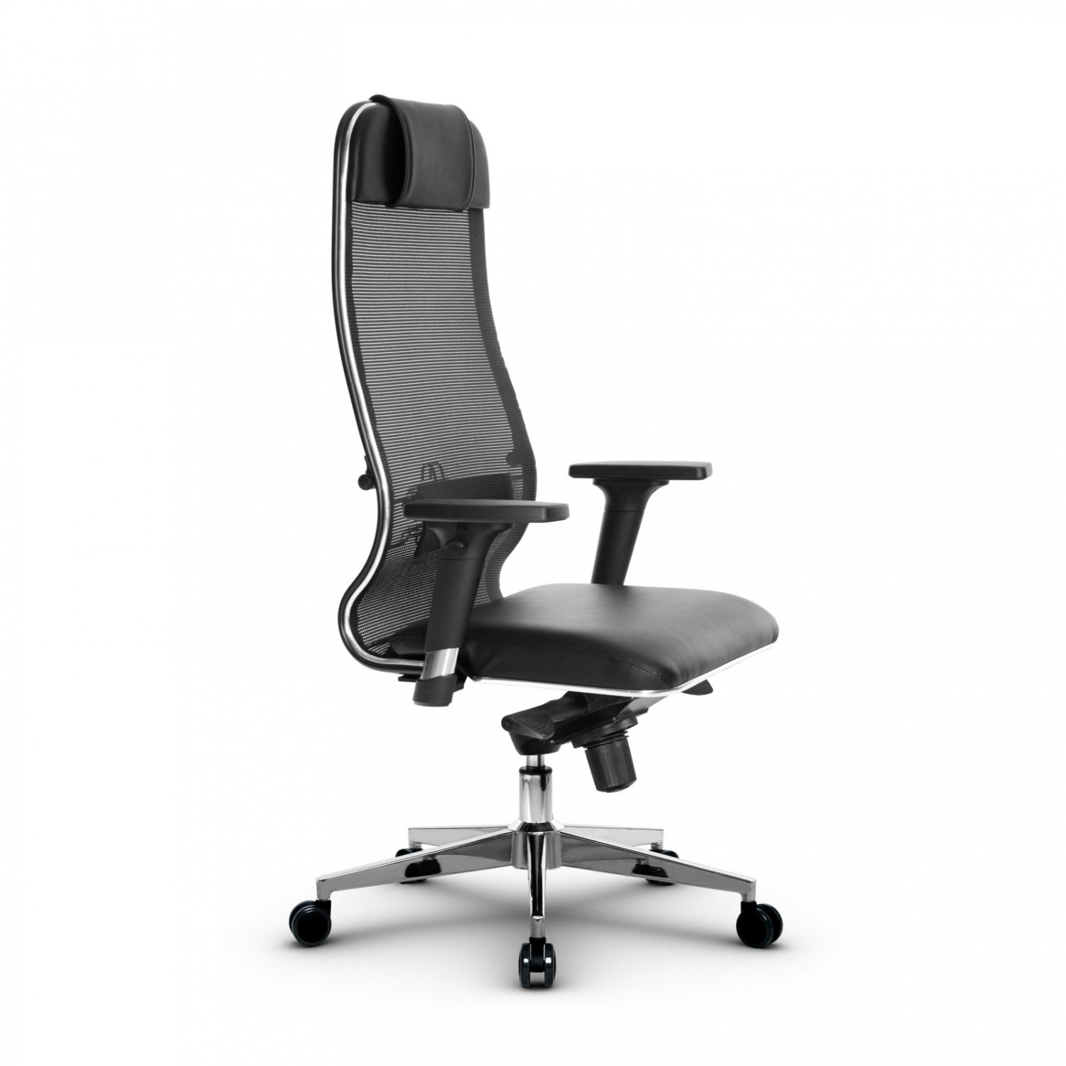 Metta L 1m 36/2D_17841_Сетка X2 - Черный_Кожа перфорированная NewLeather - Черный