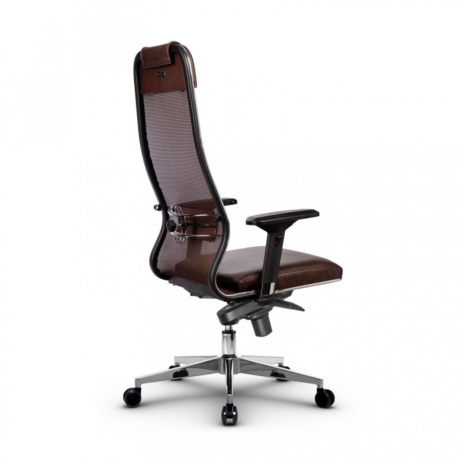 Metta L 1m 36/4D_17841_Сетка X2 - Коричневый_Кожа перфорированная NewLeather - Темно-коричневый