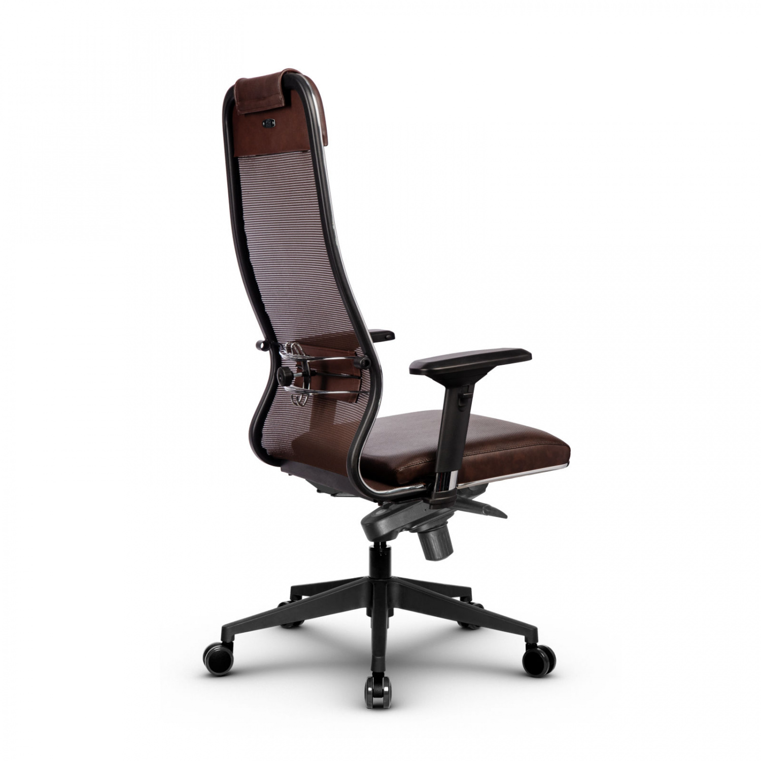 Metta L 1m 36/4D_17840_Сетка X2 - Коричневый_Кожа перфорированная NewLeather - Темно-коричневый