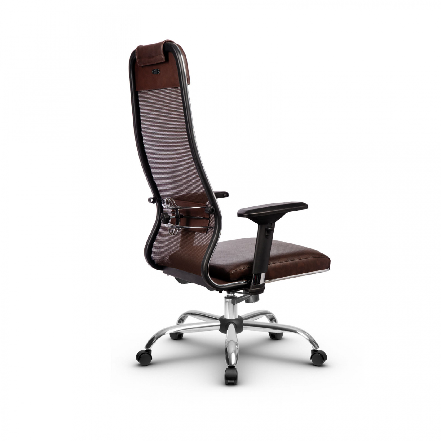 Metta L 1m 36/4D_17833_Сетка X2 - Коричневый_Кожа перфорированная NewLeather - Темно-коричневый