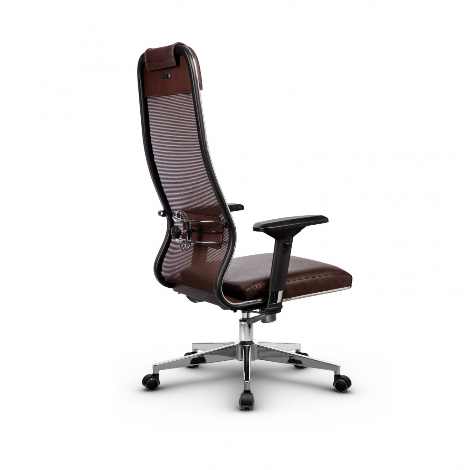 Metta L 1m 36/4D_17834_Сетка X2 - Коричневый_Кожа перфорированная NewLeather - Темно-коричневый