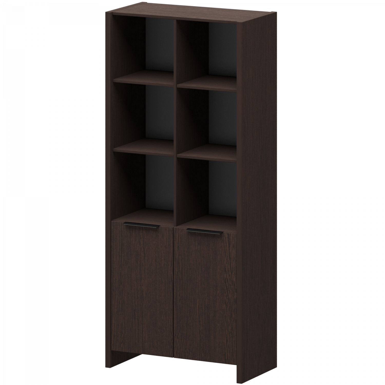 Стеллаж комбинированный КТ-42.38 Дуб венге 844x438x1970 Акцент