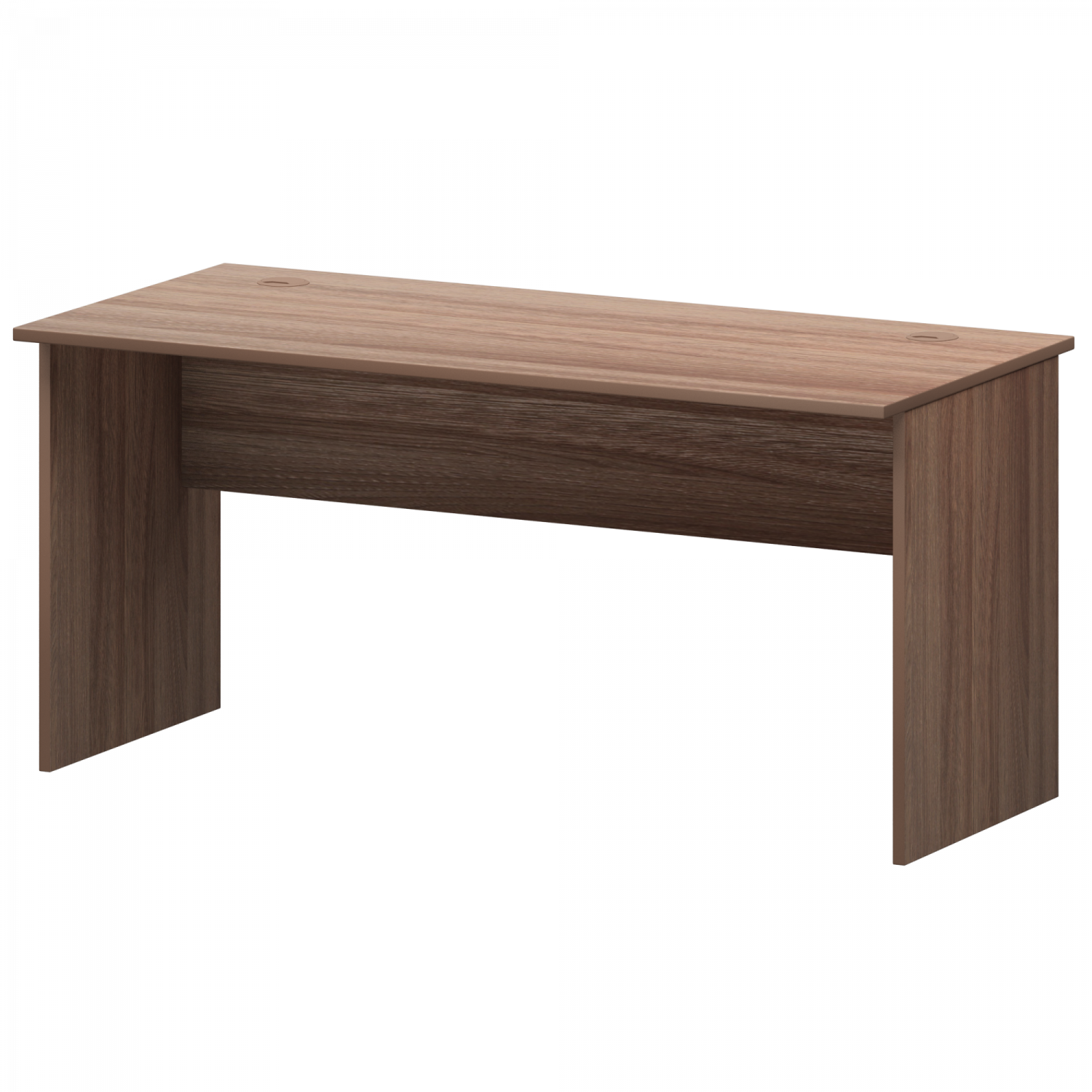 Стол с левым и правым кабель каналом Арго А-004.К Темный шимо (1600x730x760)