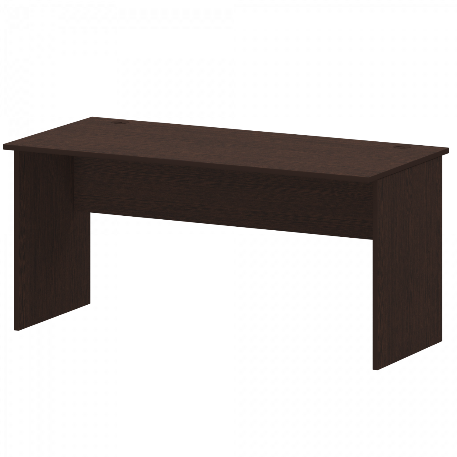 Стол с левым и правым кабель каналом Арго А-004.К Дуб венге (1600x730x760)