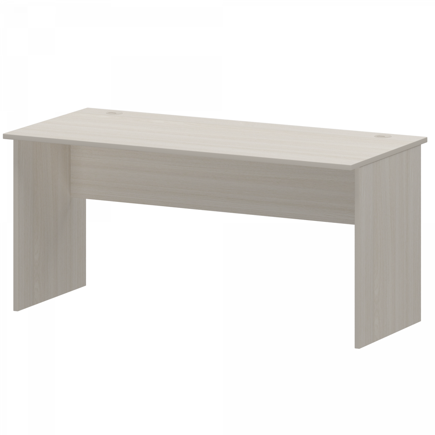Стол с левым и правым кабель каналом Арго А-004.К Ясень шимо (1600x730x760)