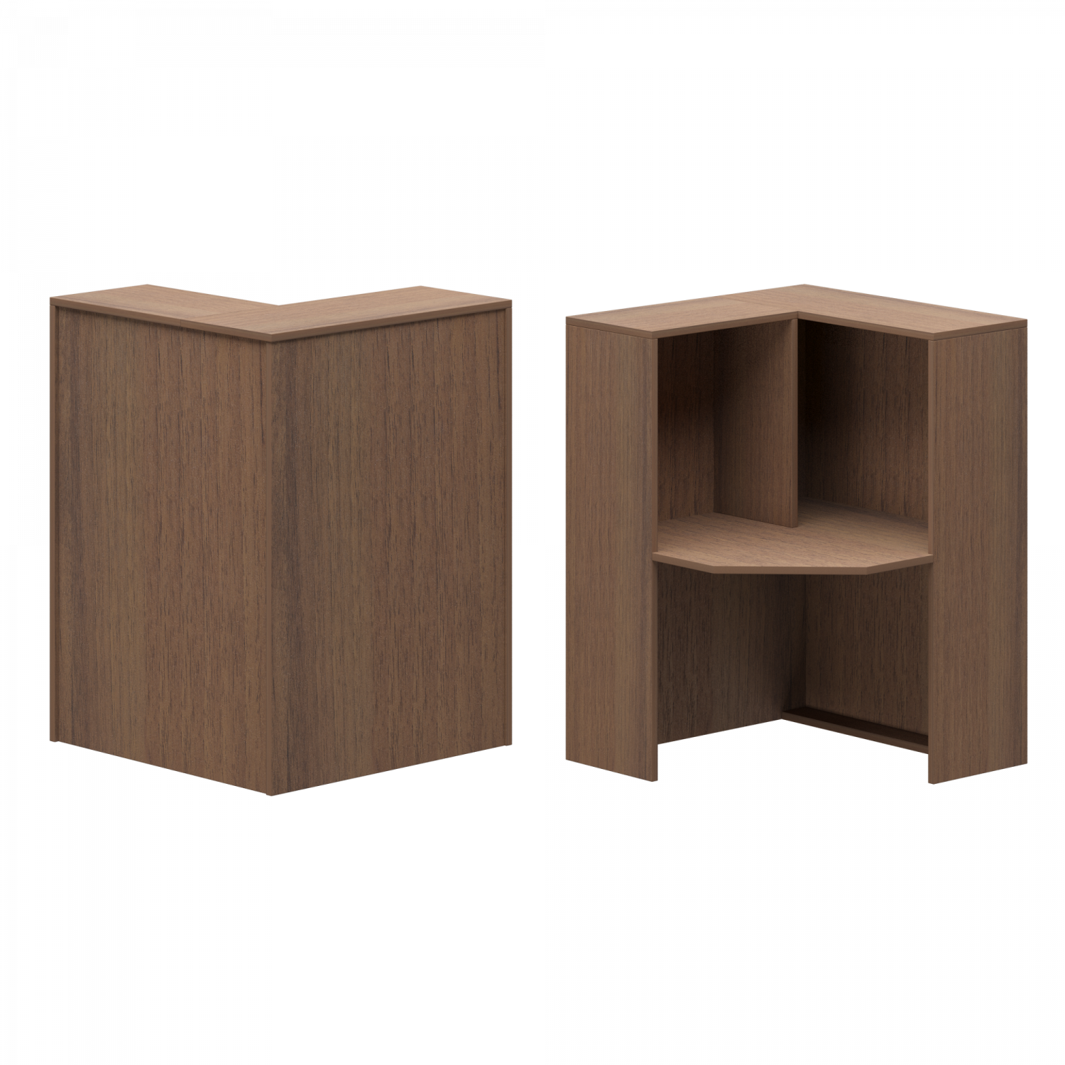 Стойка угловая левая А-555.60 Орех xx Ресепшн